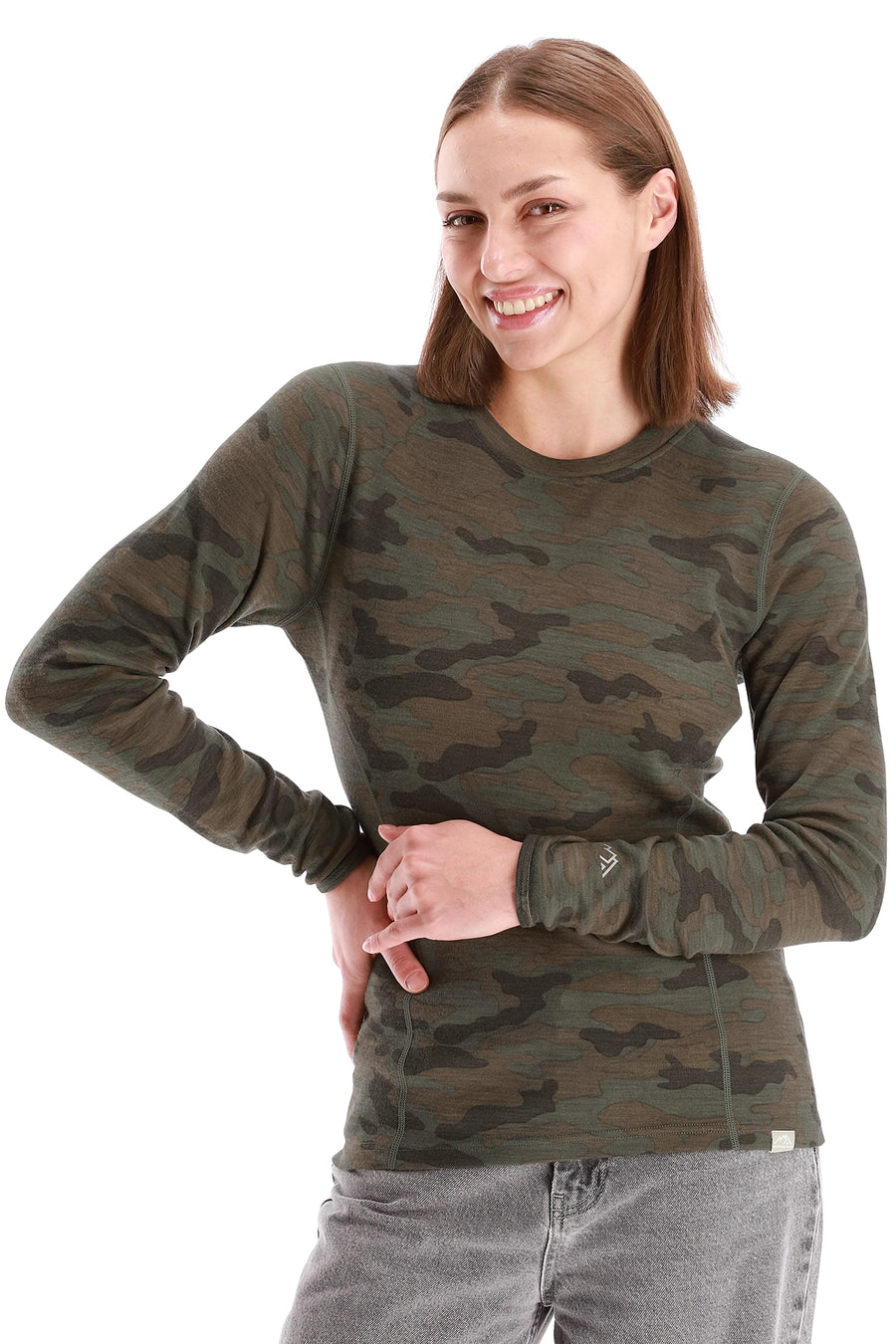 Women's Merino Long Sleeve 250 Camo — view 2
