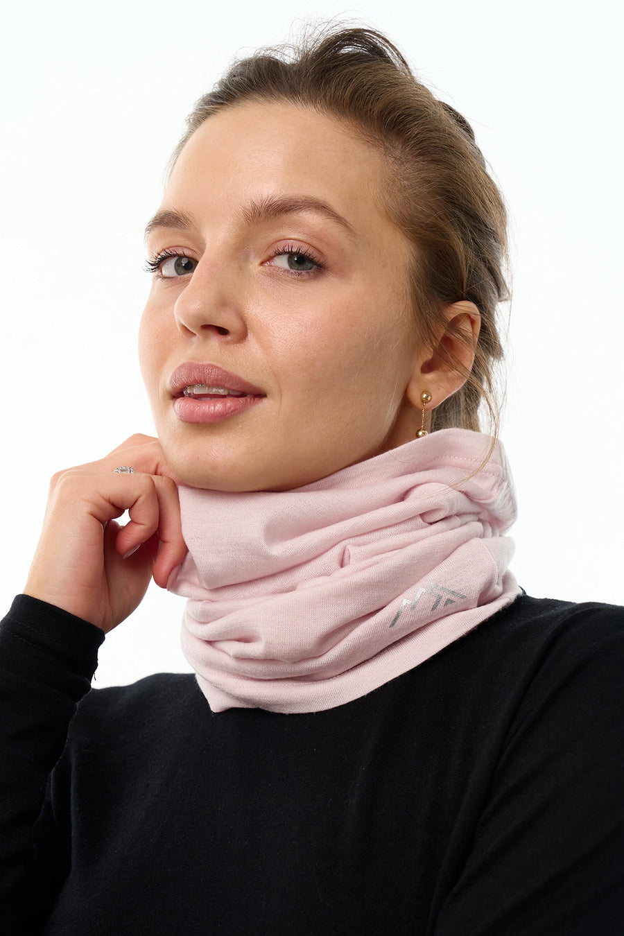 Merino Neck Gaiter 165 Grey Marl — view 3