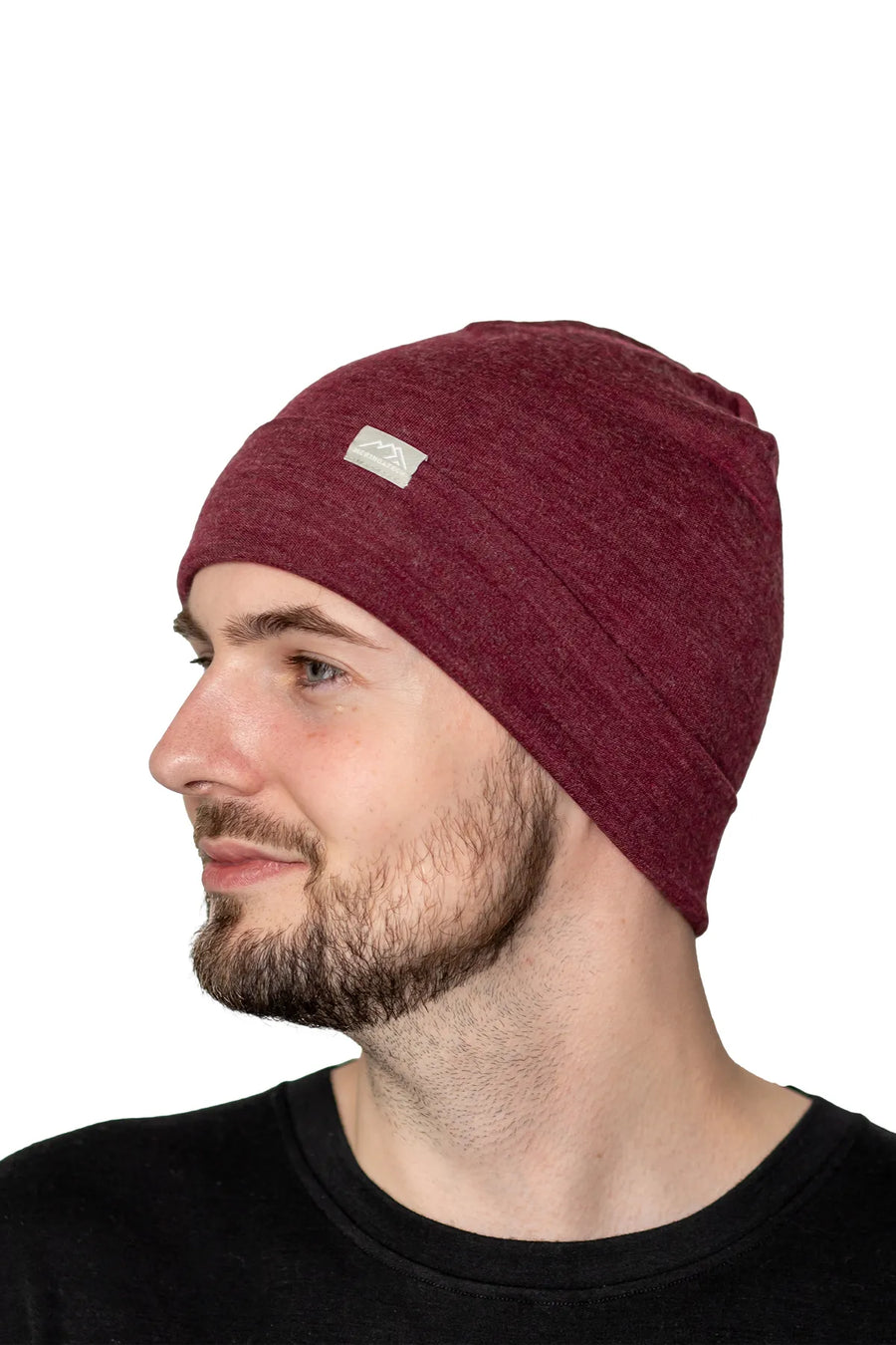 Adult Beanie Burgundy — view 3