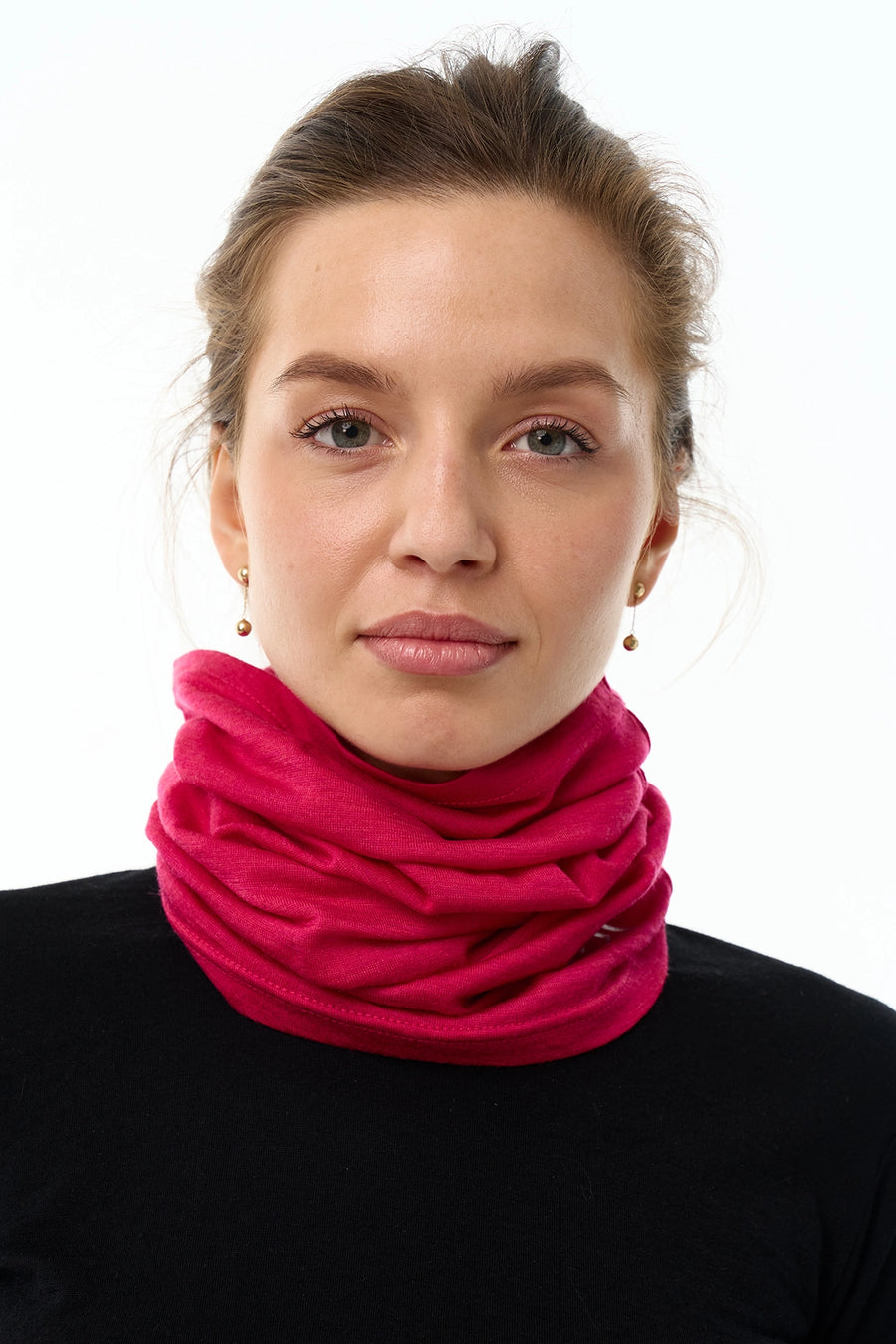 Merino Neck Gaiter 165 Lollipop Purple — view 3