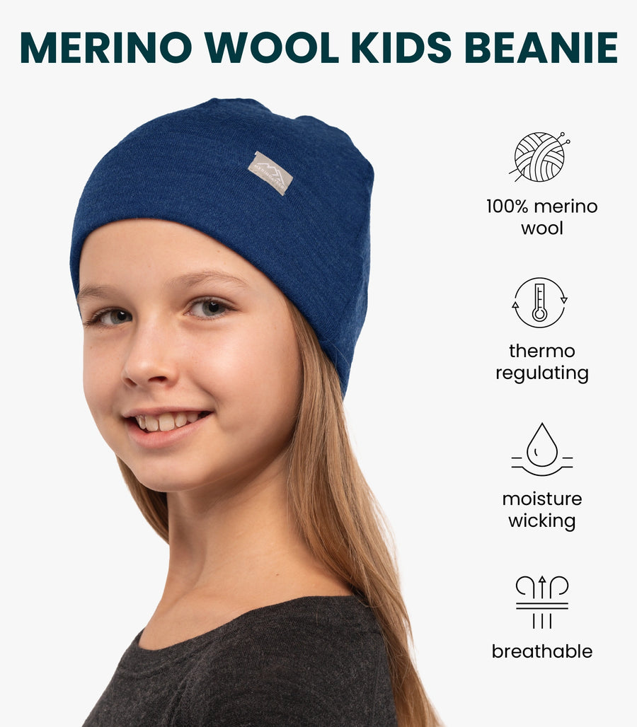 Kids' Beanie Navy — view 4