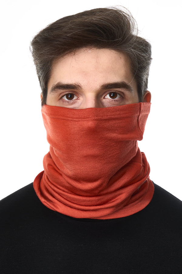 Braga de cuello de merino 165 Naranja óxido