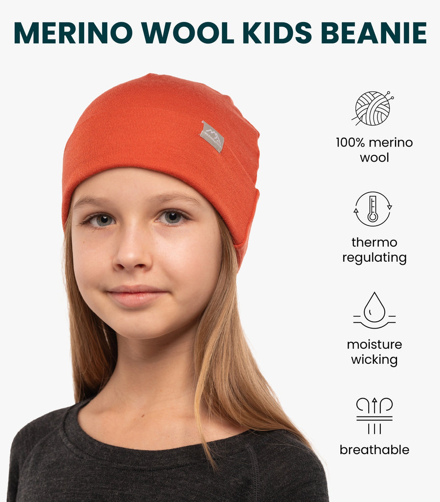 Kids' Beanie Rusty Orange — view 4
