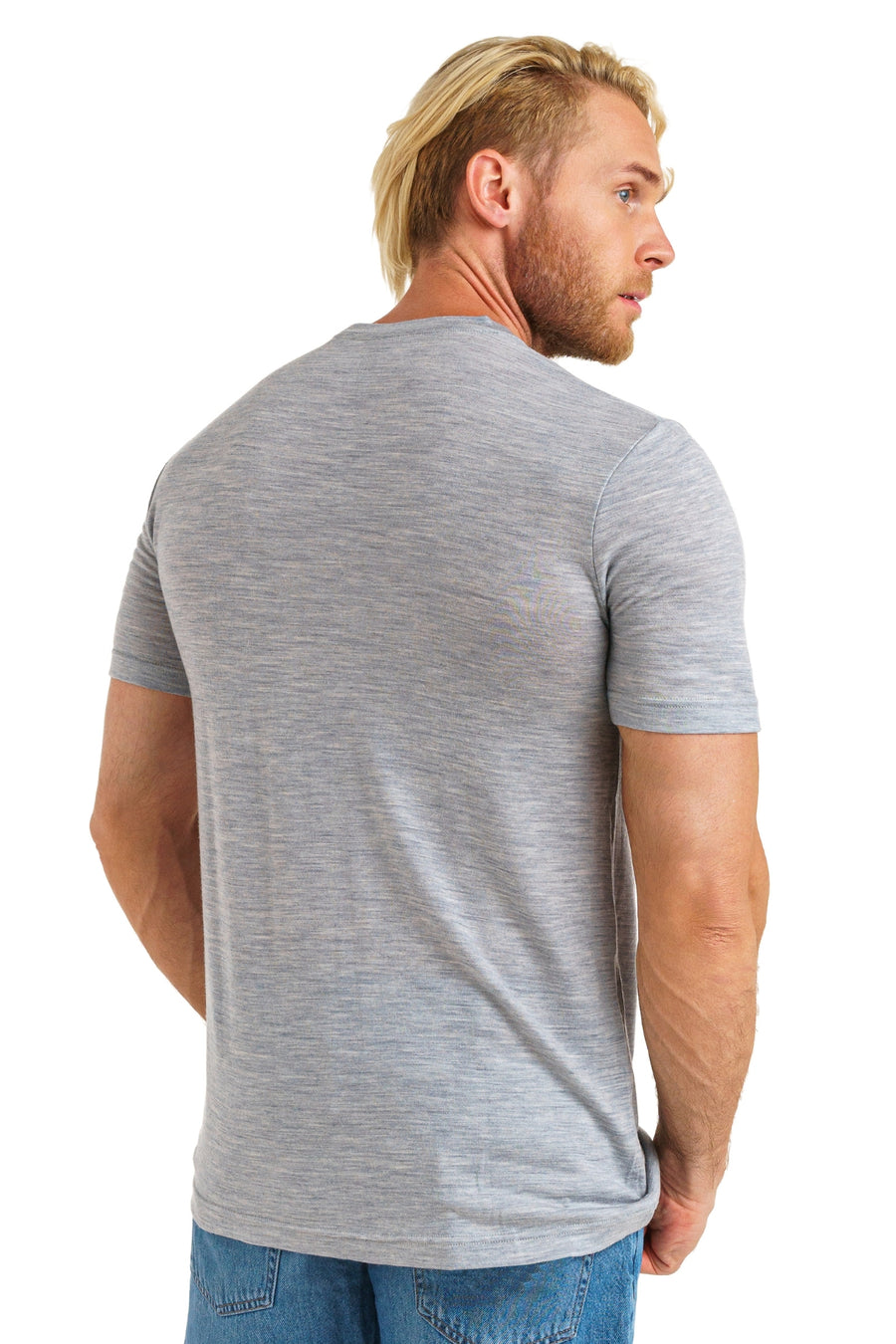 Men's Merino T-shirt 180 Grey Melange — view 2