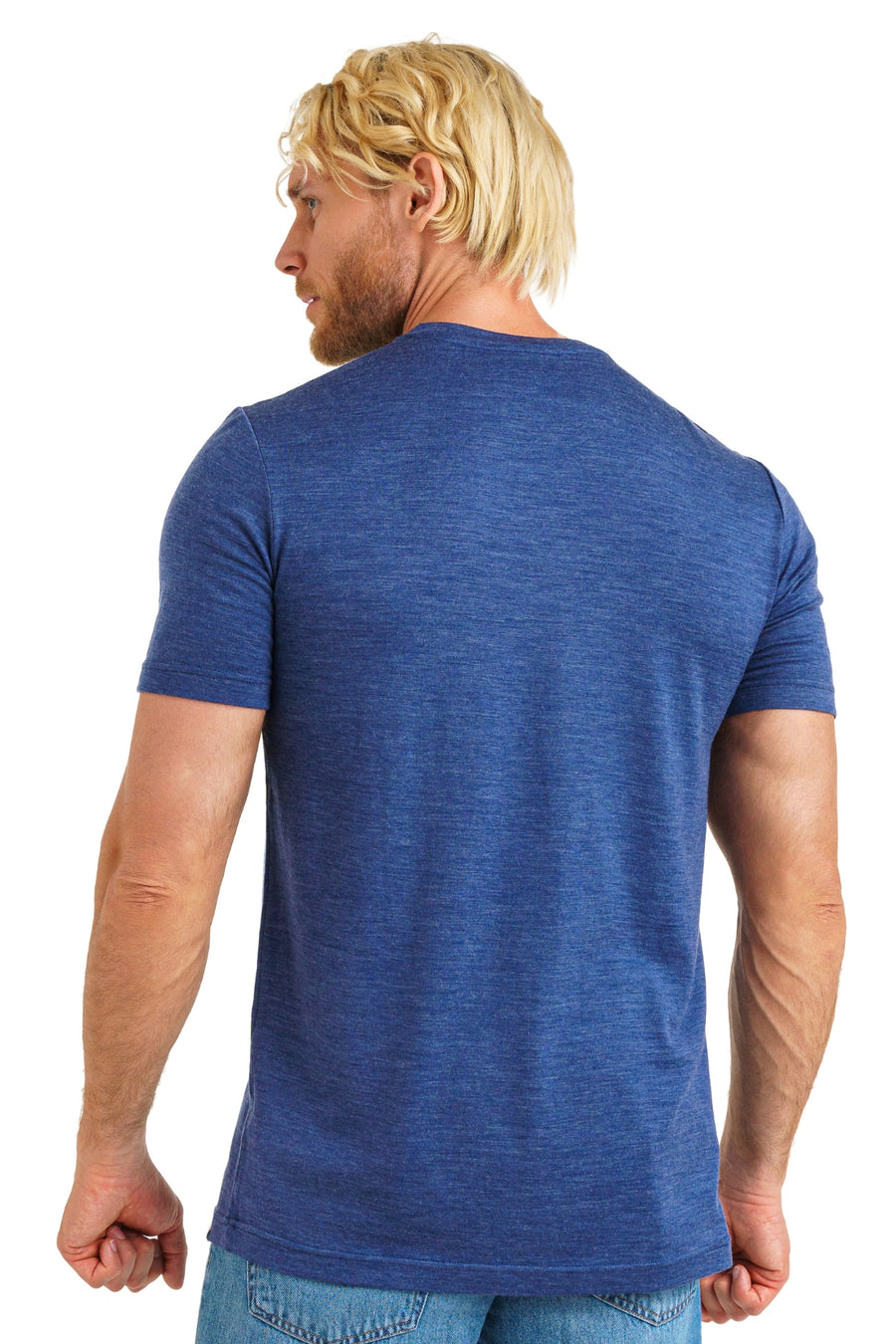 Men's Merino T-shirt 180 Chicago Blues Melange — view 2