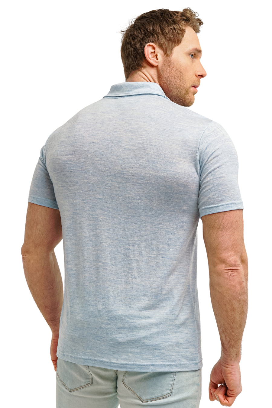 Men's Merino Polo 180 Arctic Ice — view 2