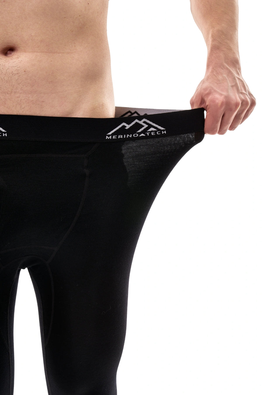 Men's Merino Pants 200 Black — view 5