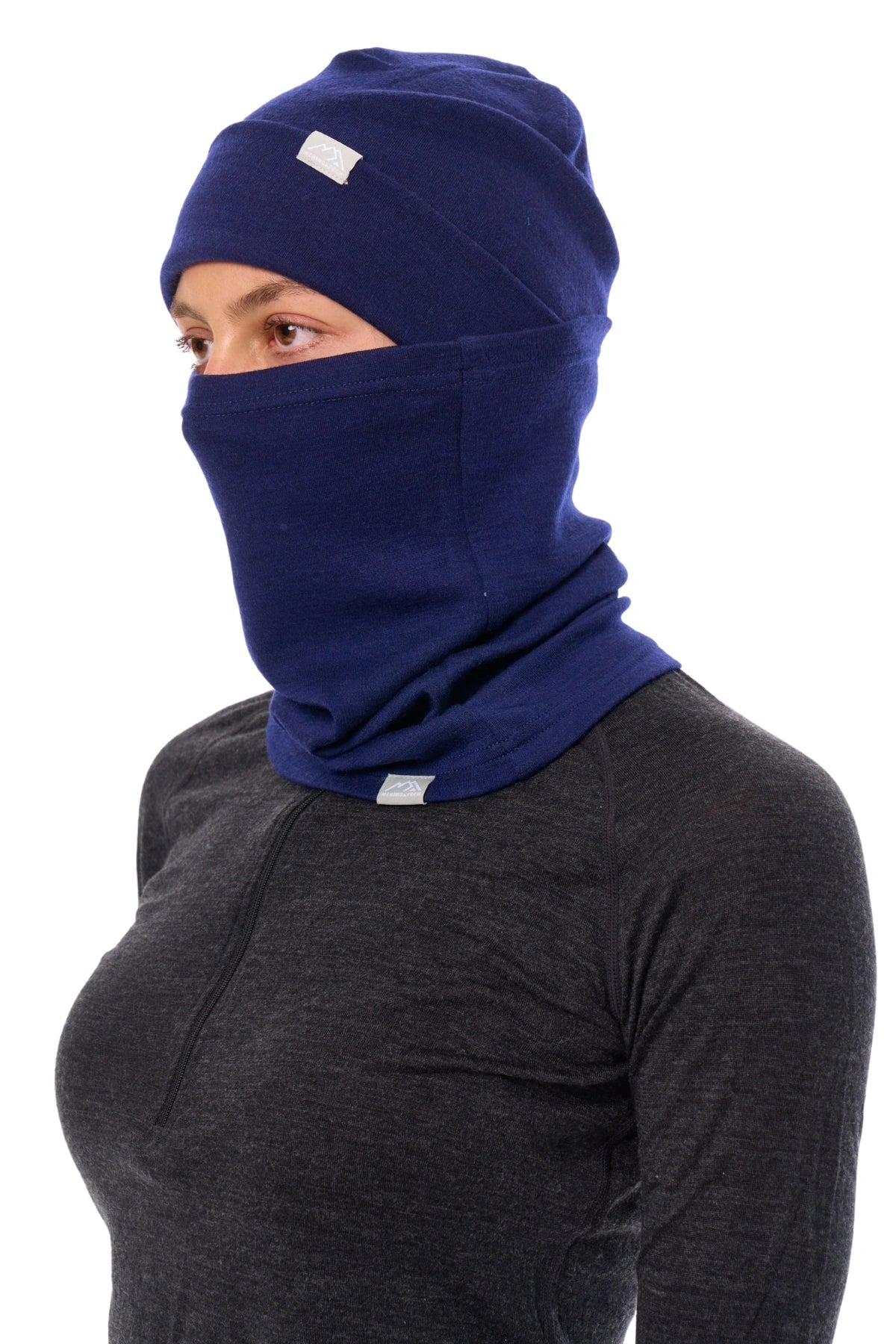 Adult Beanie Deep Navy + Gaiter — view 5