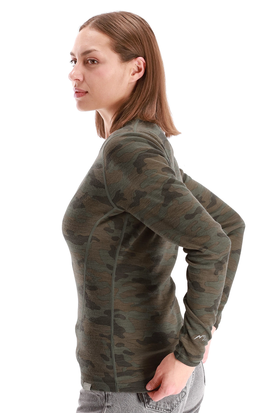 Women's Merino Long Sleeve 250 Camo — view 3