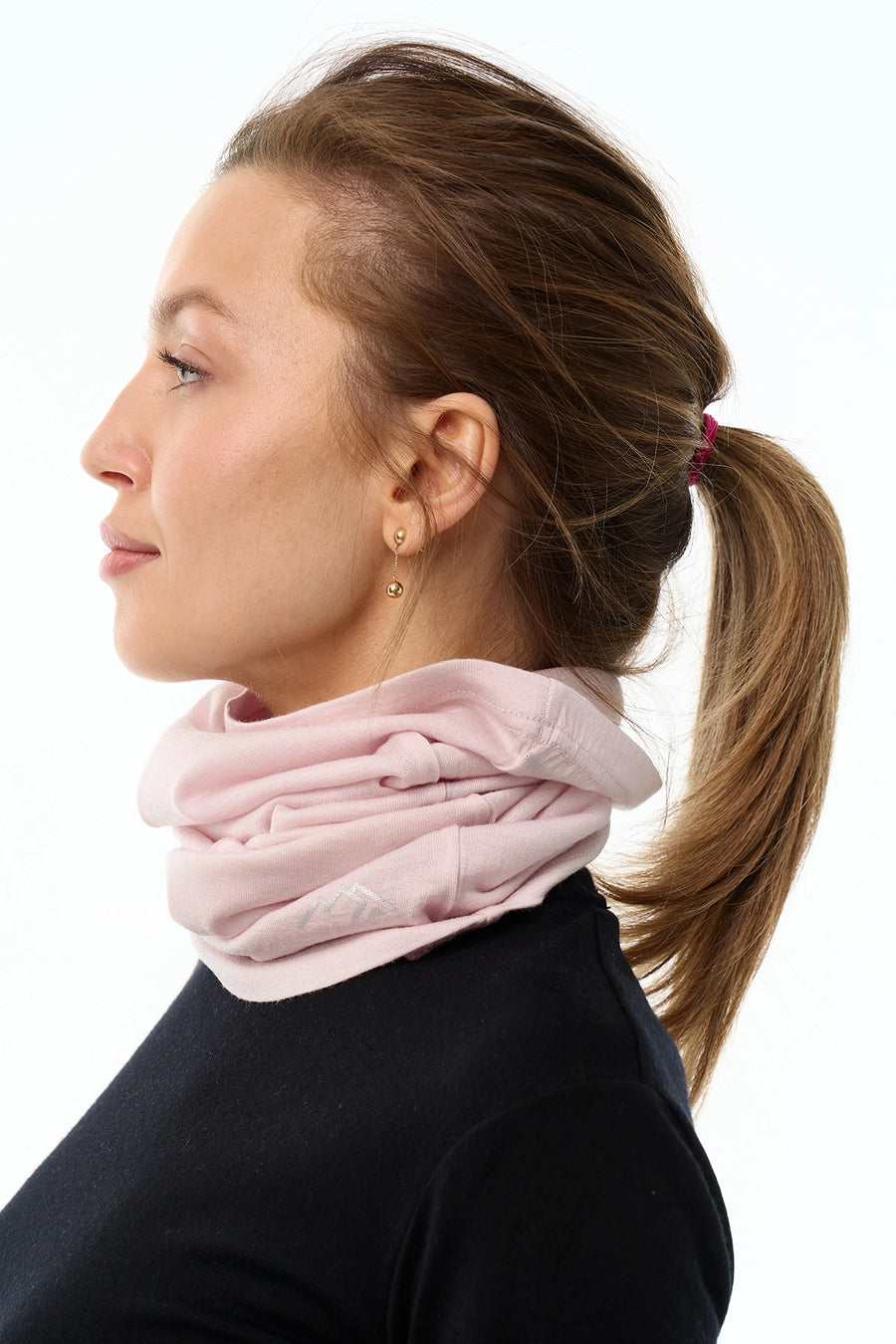 Merino Neck Gaiter 165 Grey Marl — view 4