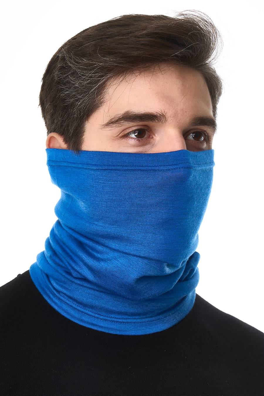 Merino Neck Gaiter 165 Sky Blue — view 5