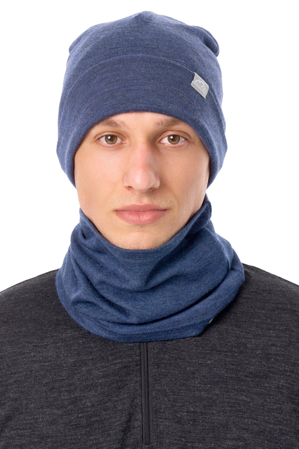 Adult Beanie Navy Blue + Gaiter — view 4