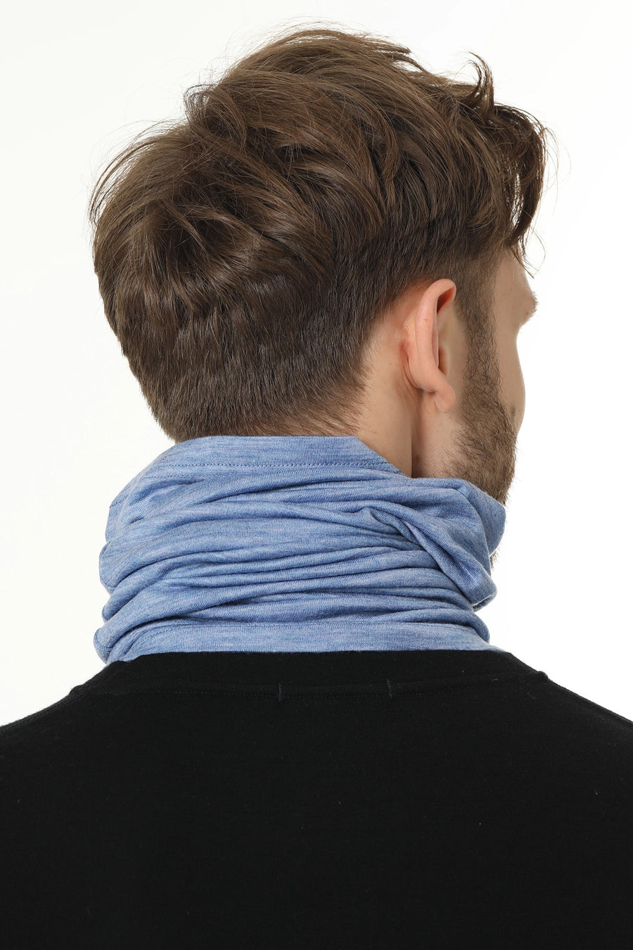 Merino Neck Gaiter 165 Deep Blue — view 3