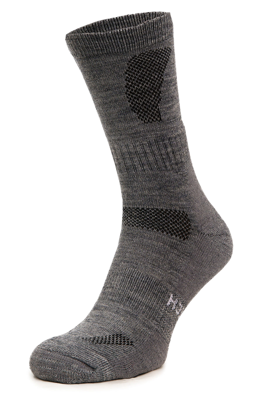 Merino Wool Hiking Socks, multicolor: Light Grey, Charcoal, Black — view 2