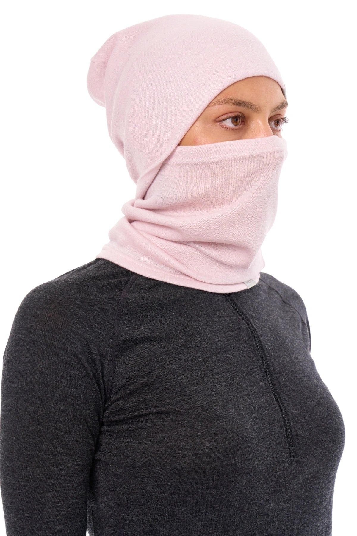 Adult Beanie Light Lavender + Gaiter — view 5