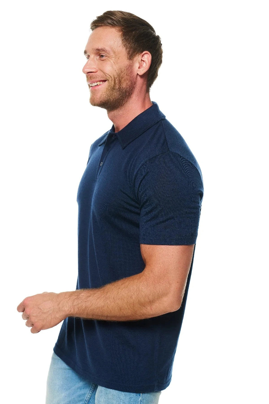 Men's Merino Polo 180 Midnight Navy — view 5