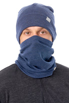 Adult Beanie Navy Blue + Gaiter — view 6