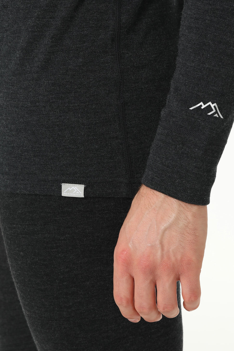 Men's Merino Thermal Set Zip 250 Charcoal Grey — view 6
