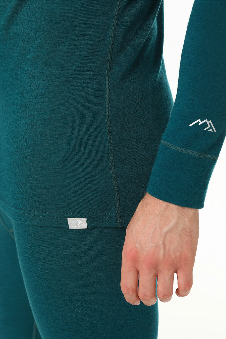 Men's Merino Thermal Set Zip 250 Deep Teal — view 6