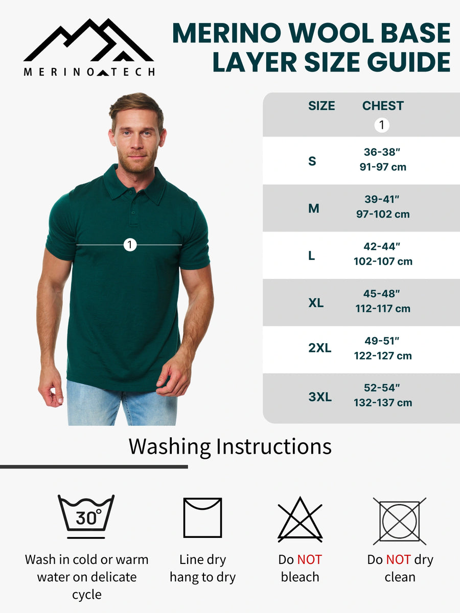 Men's merino polo