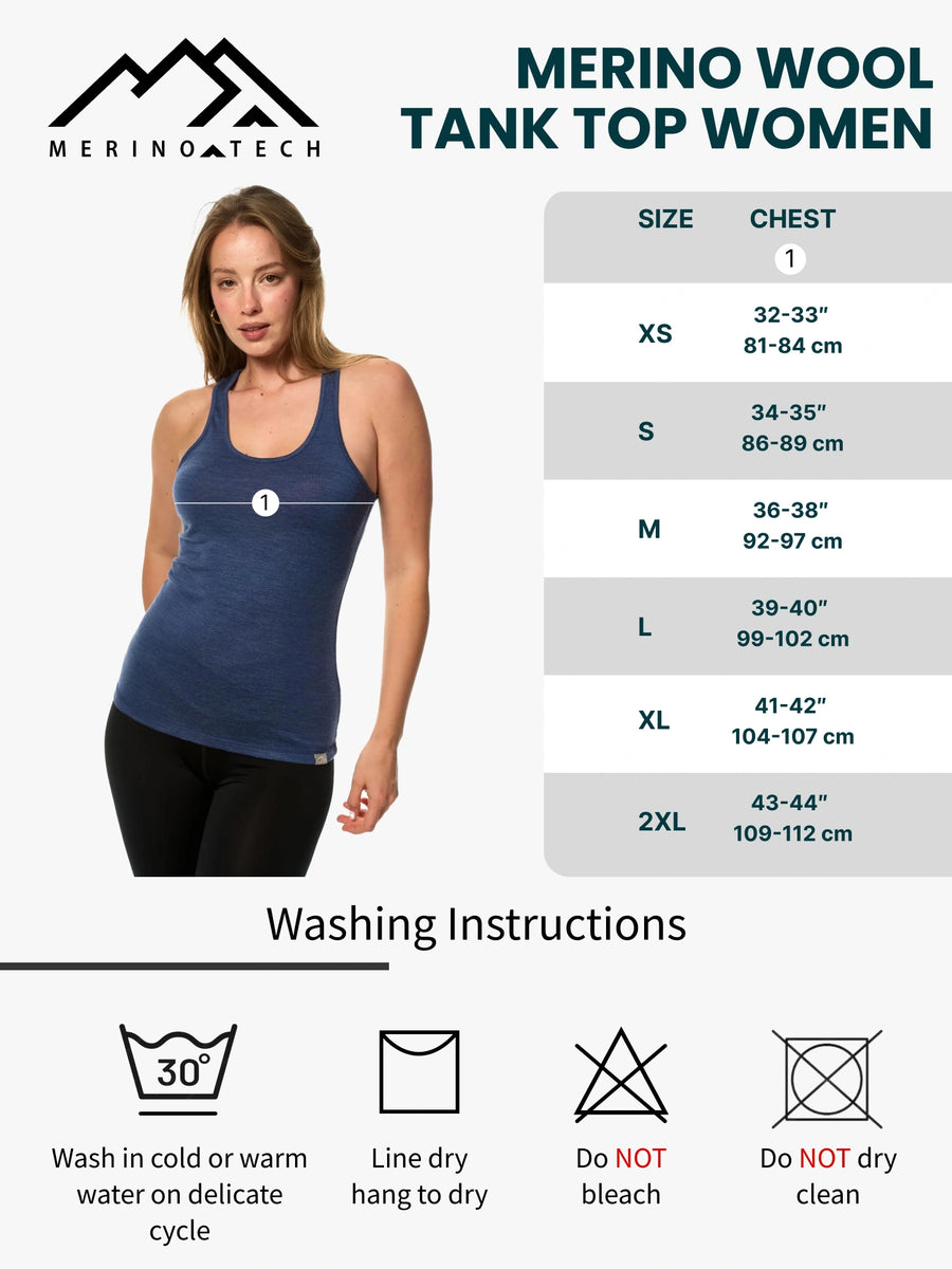 Women's merino tank top