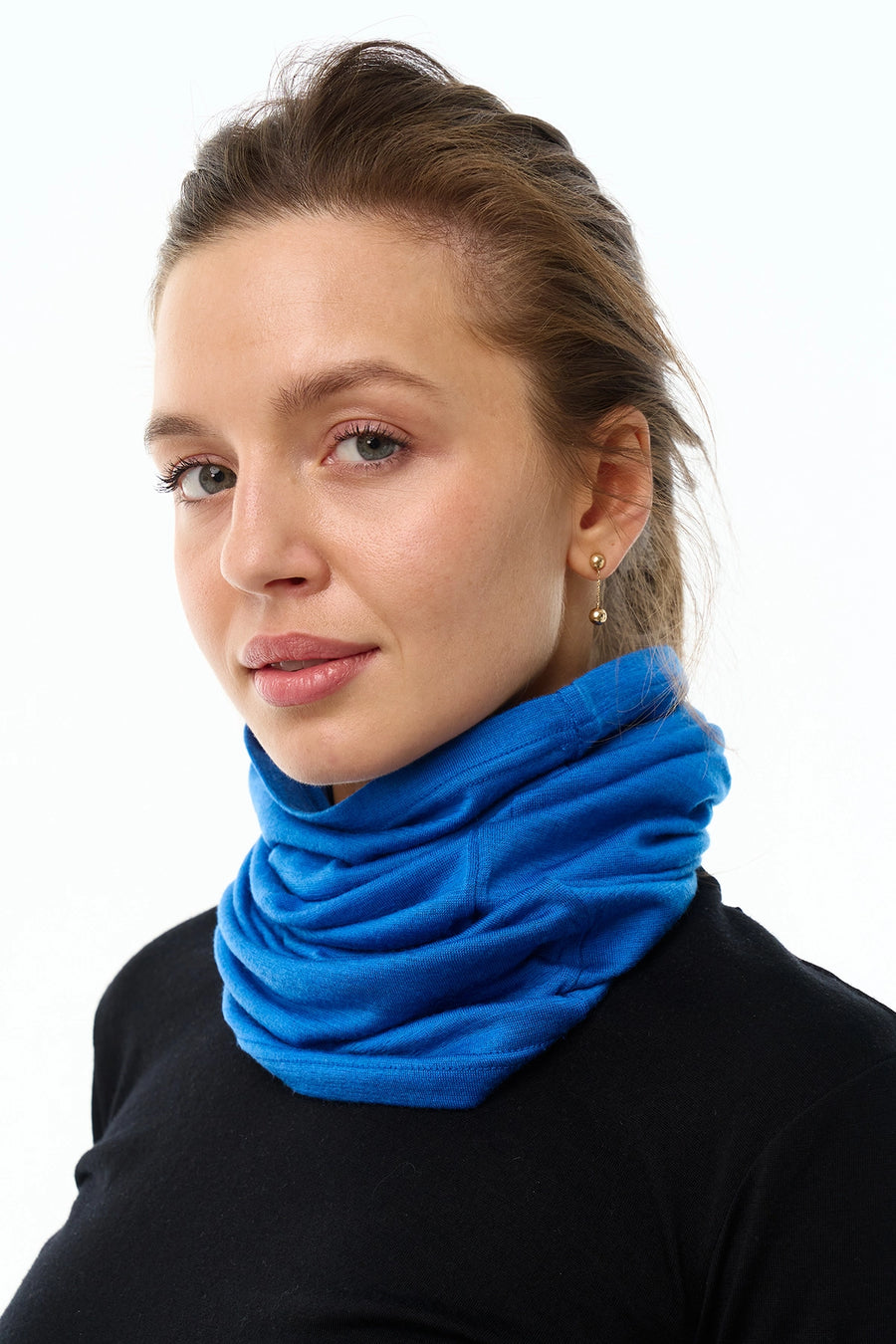 Merino Neck Gaiter 165 Sky Blue — view 3