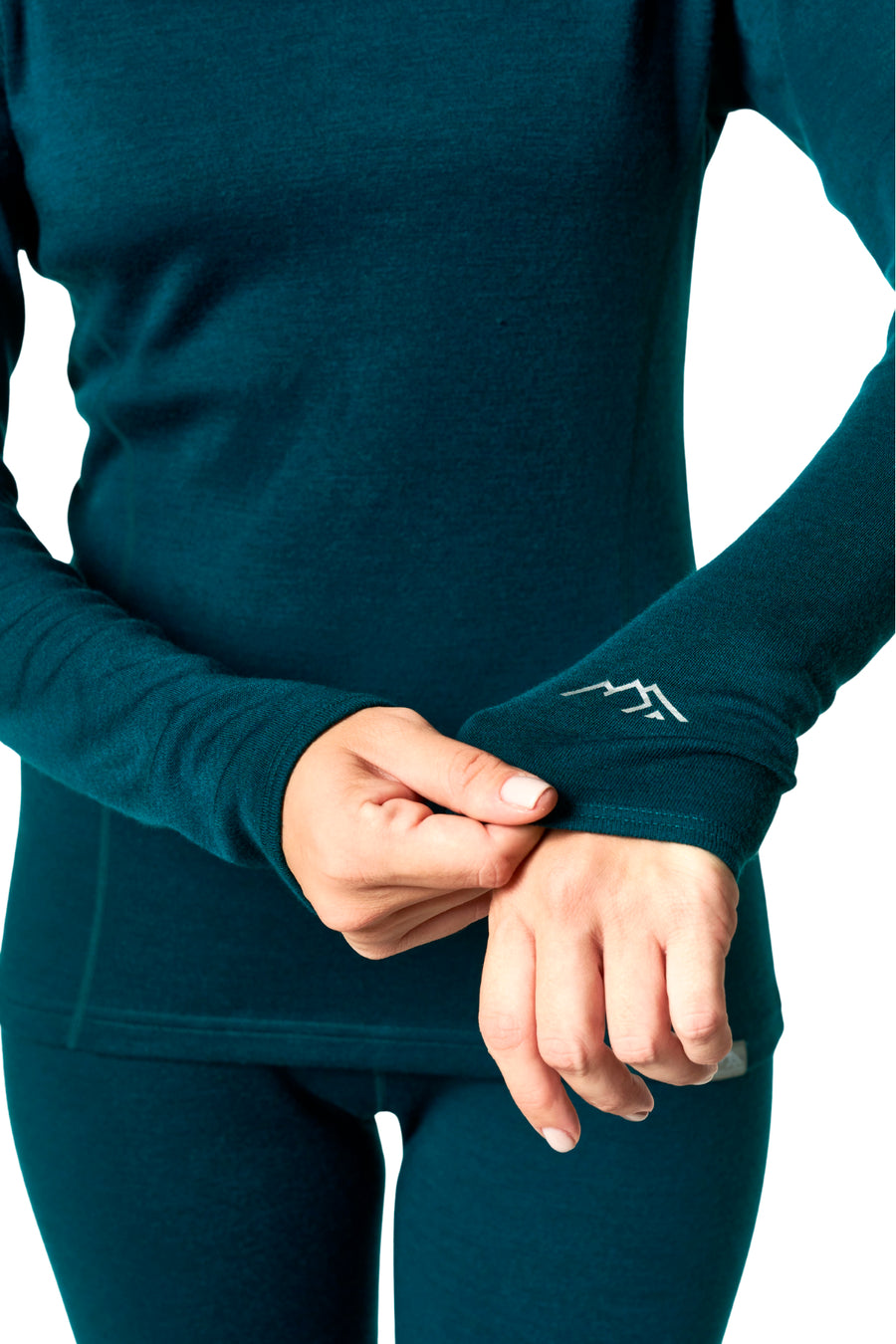 Women's Merino Long Sleeve 320 Deep Teal — view 6