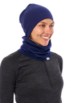 Adult Beanie Deep Navy + Gaiter — view 3