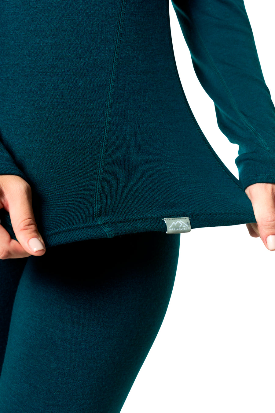 Women's Merino Long Sleeve 320 Deep Teal — view 7