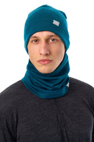 Adult Beanie Deep Teal + Gaiter — view 4