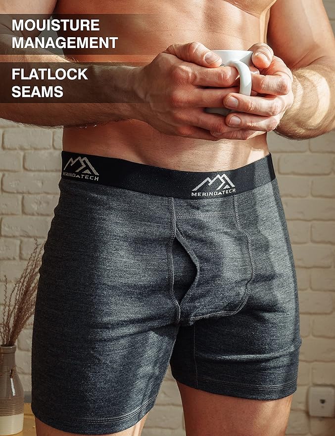 Men's Merino Boxers 150 Black, 1 pack — view 5