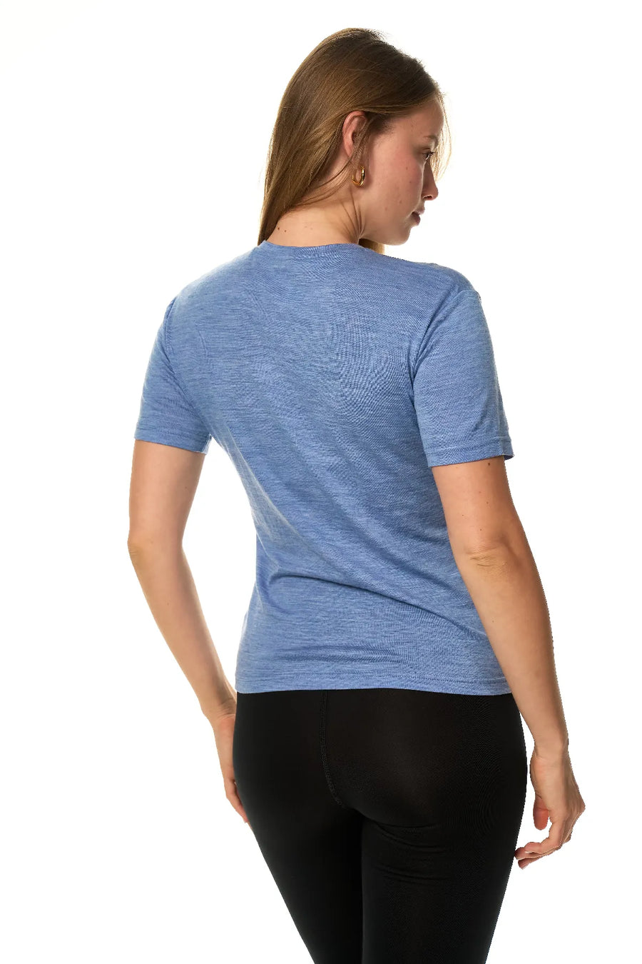 Women's Merino T-shirt 180 Dark Blue Crewneck — view 4