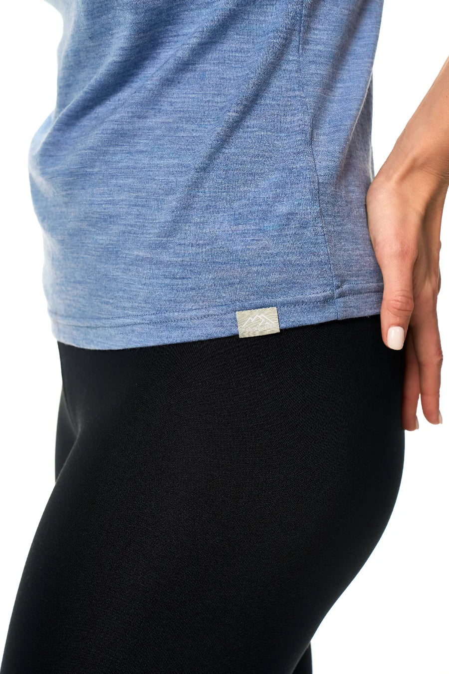 Women's Merino T-shirt 180 Dark Blue Crewneck — view 6