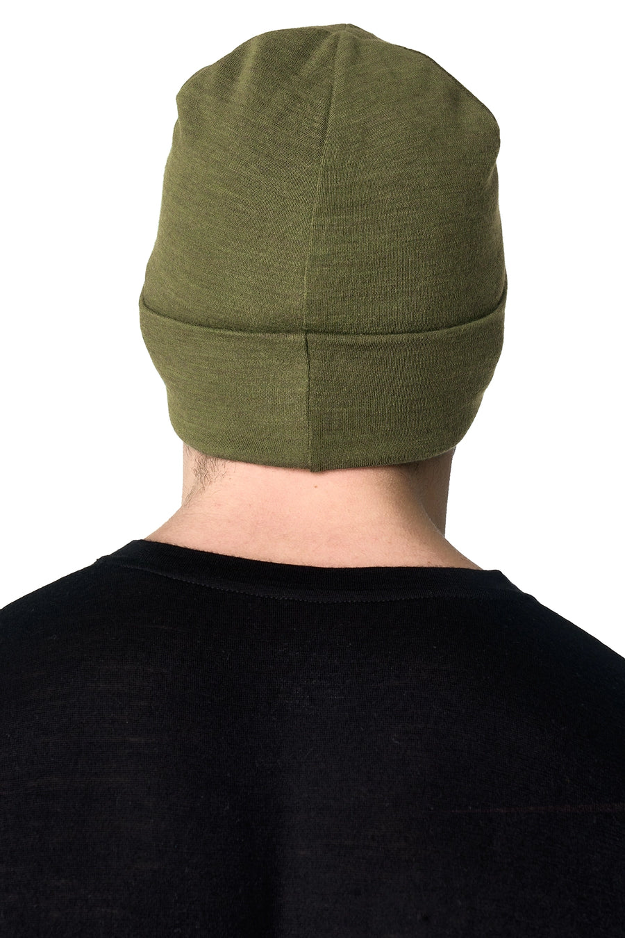 Adult Beanie Dark Olive — view 2