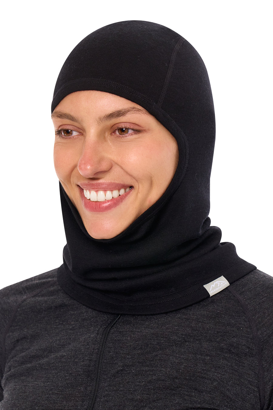 Merino Wool Balaclava Black — view 5