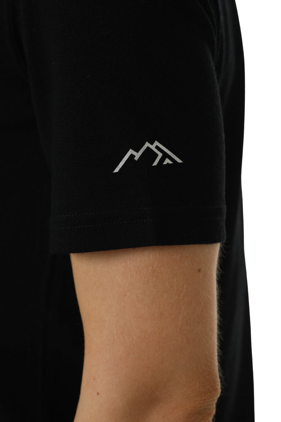 Women's Merino T-shirt 180 Black Crewneck with socks — view 6