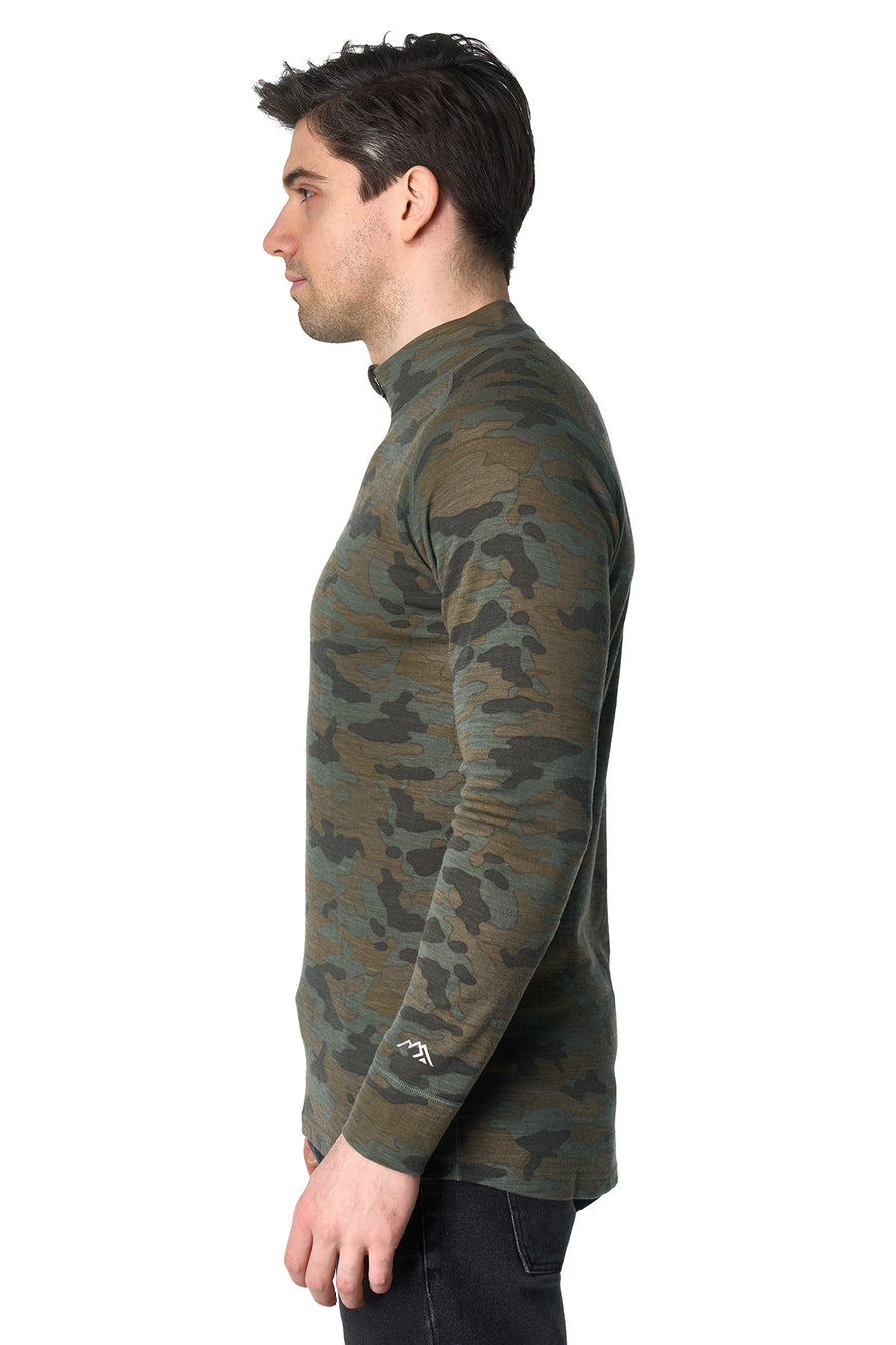 Men's Merino Half Zip Long Sleeve 250 Camo — view 5
