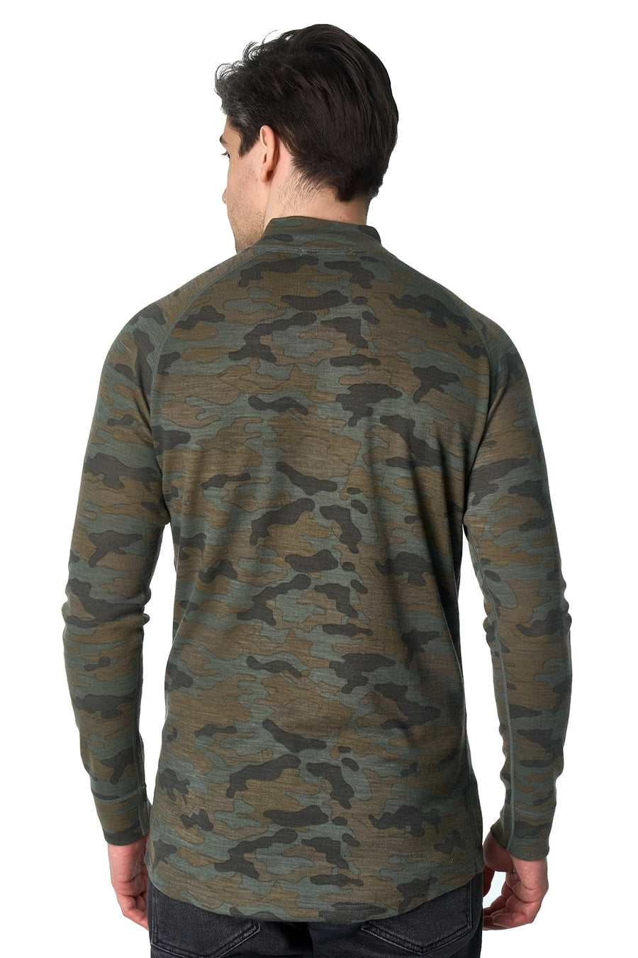 Men's Merino Half Zip Long Sleeve 250 Camo — view 6