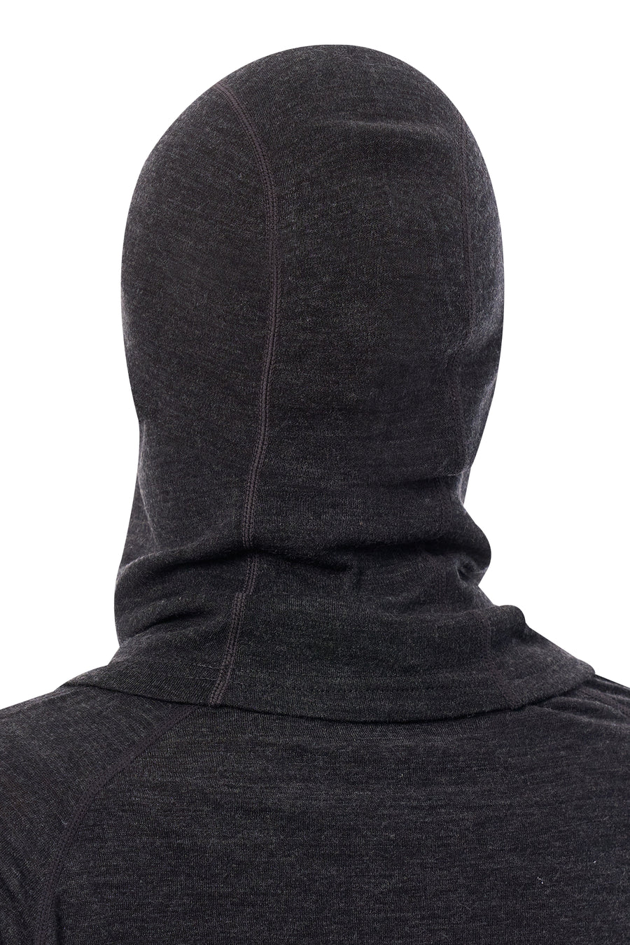 Merino Wool Balaclava Charcoal Grey — view 2