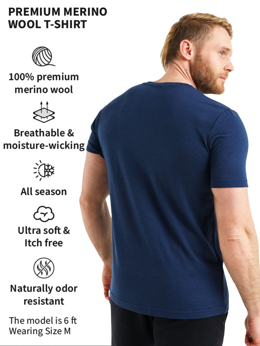 Men's Merino T-shirt 180 Navy — view 4