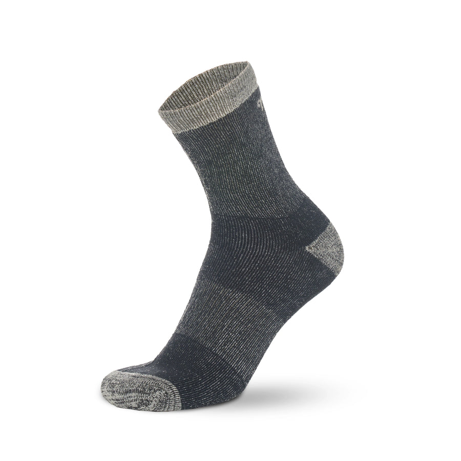 Merino Wool Running Socks, 2 pack, Heather Navy Blue — view 2