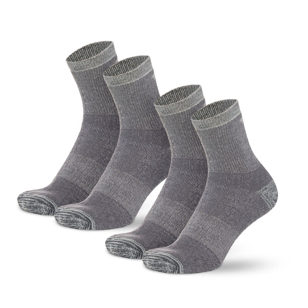 Merino Wool Running Socks, 2 pack, Light Grey Blue