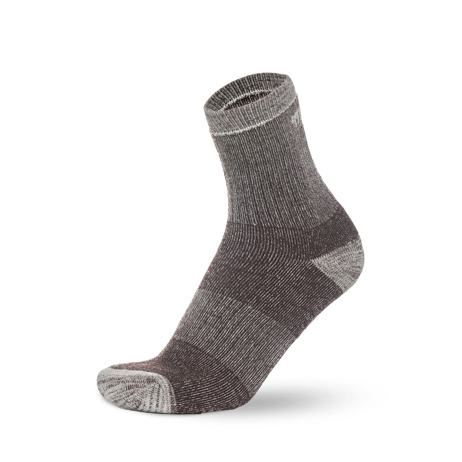 Merino Wool Running Socks, 2 pack, Brown Grey — view 2