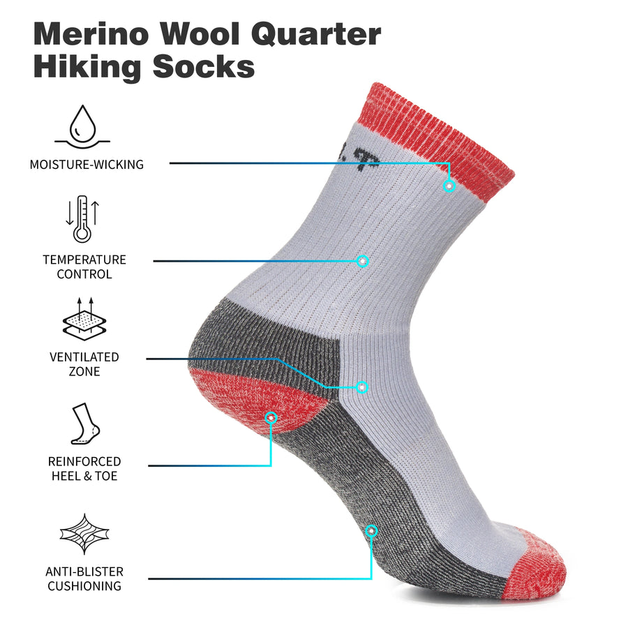 Merino Wool Running Socks, 2 pack, Lilac Field — view 3