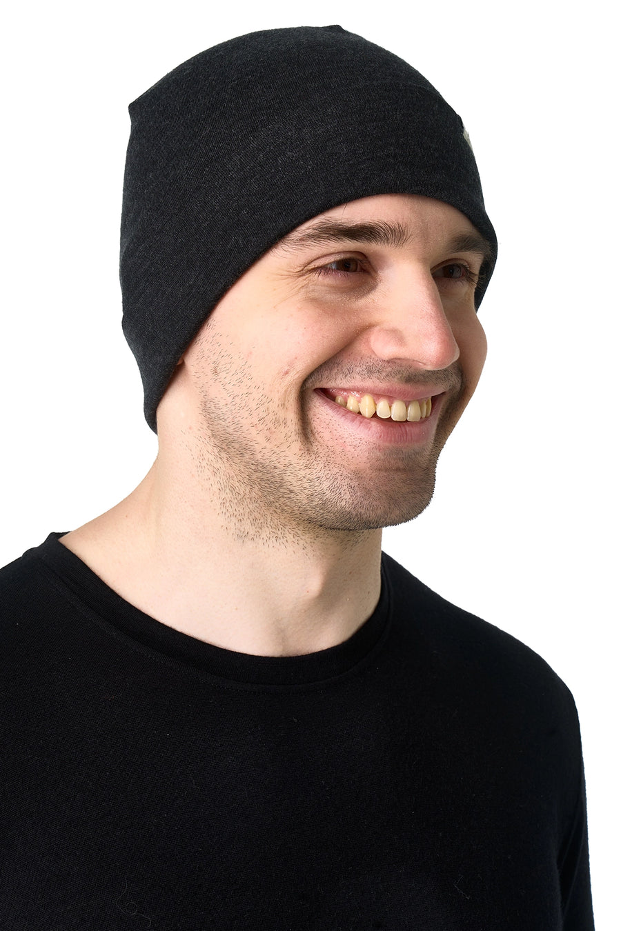 Adult Beanie Charcoal Grey — view 4