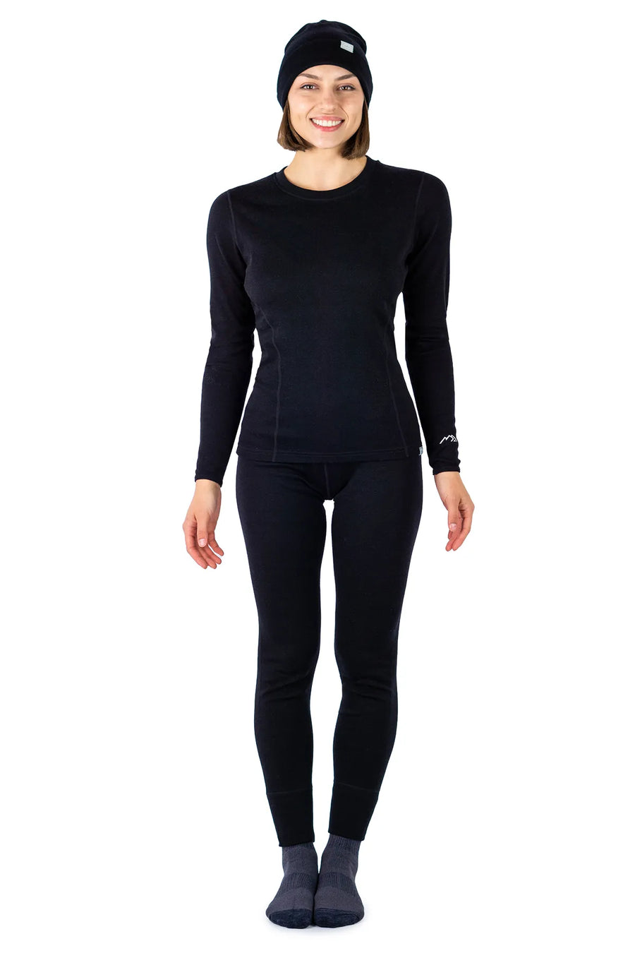 Women's Black Set + Black Beanie — view 3