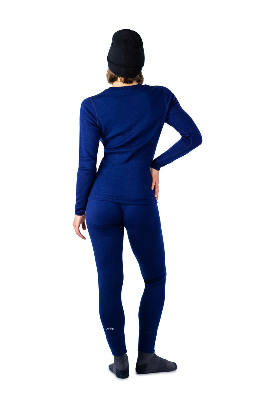 Women's Navy Set + Black Beanie — view 2