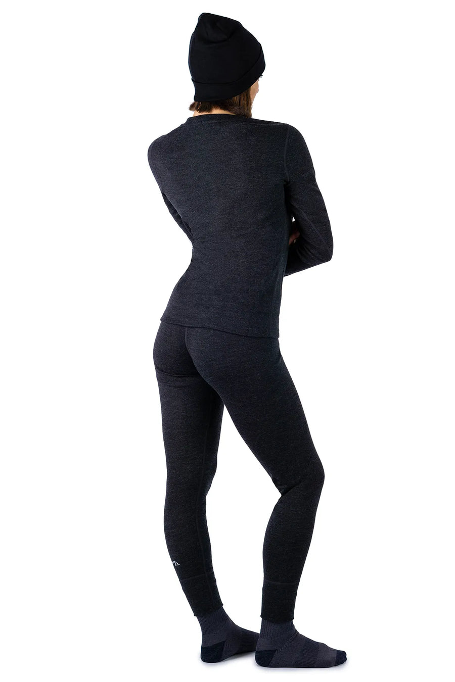 Women's Charcoal Grey Set + Black Beanie — view 2