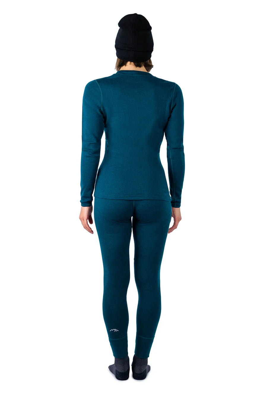 Women's Deep Teal Set + Black Beanie — view 2