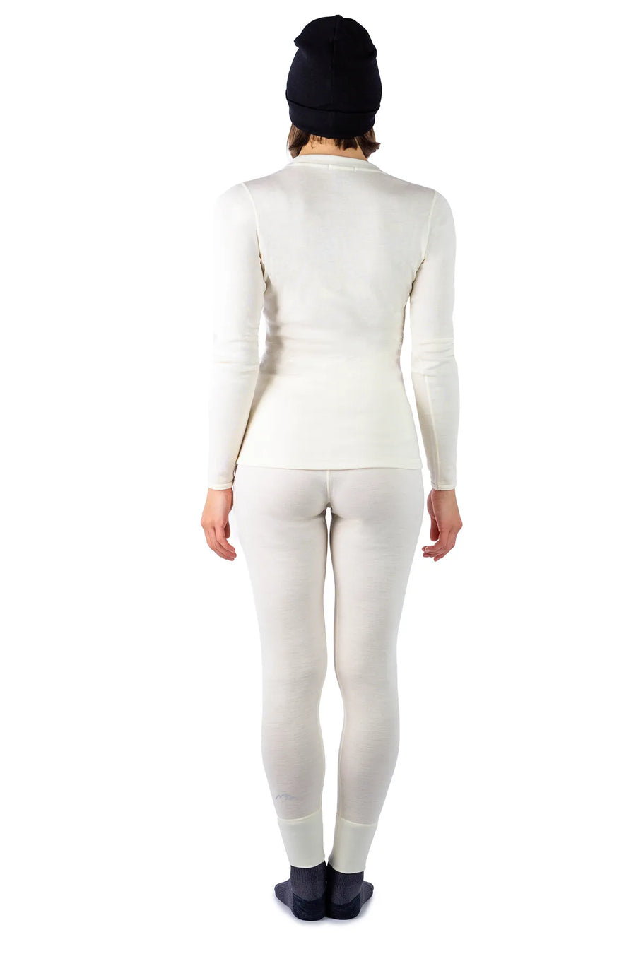 Women's Natural Merinos Set + Black Beanie — view 2